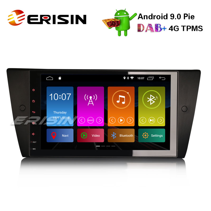 ERISIN 7 Pouces Android 12 Autoradio pour BMW Série 3 E90 E91 E92 E93  Multimédia GPS Sat Nav Carplay Android Auto Bluetooth A2DP WiFi 4G Dab+ RDS  Lien